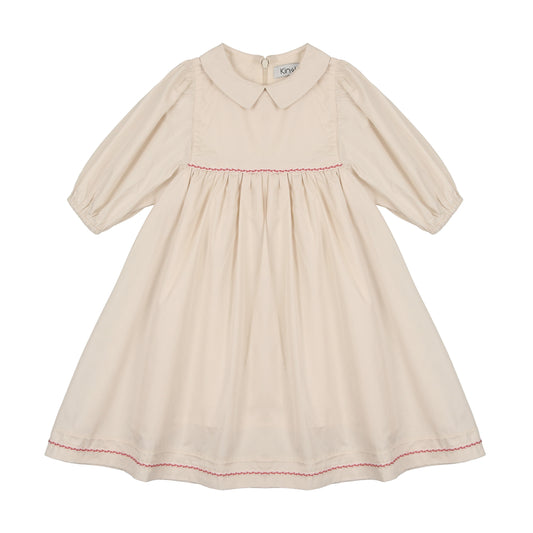 KIN & KIN BEIGE PETER PAN COLLAR DRESS