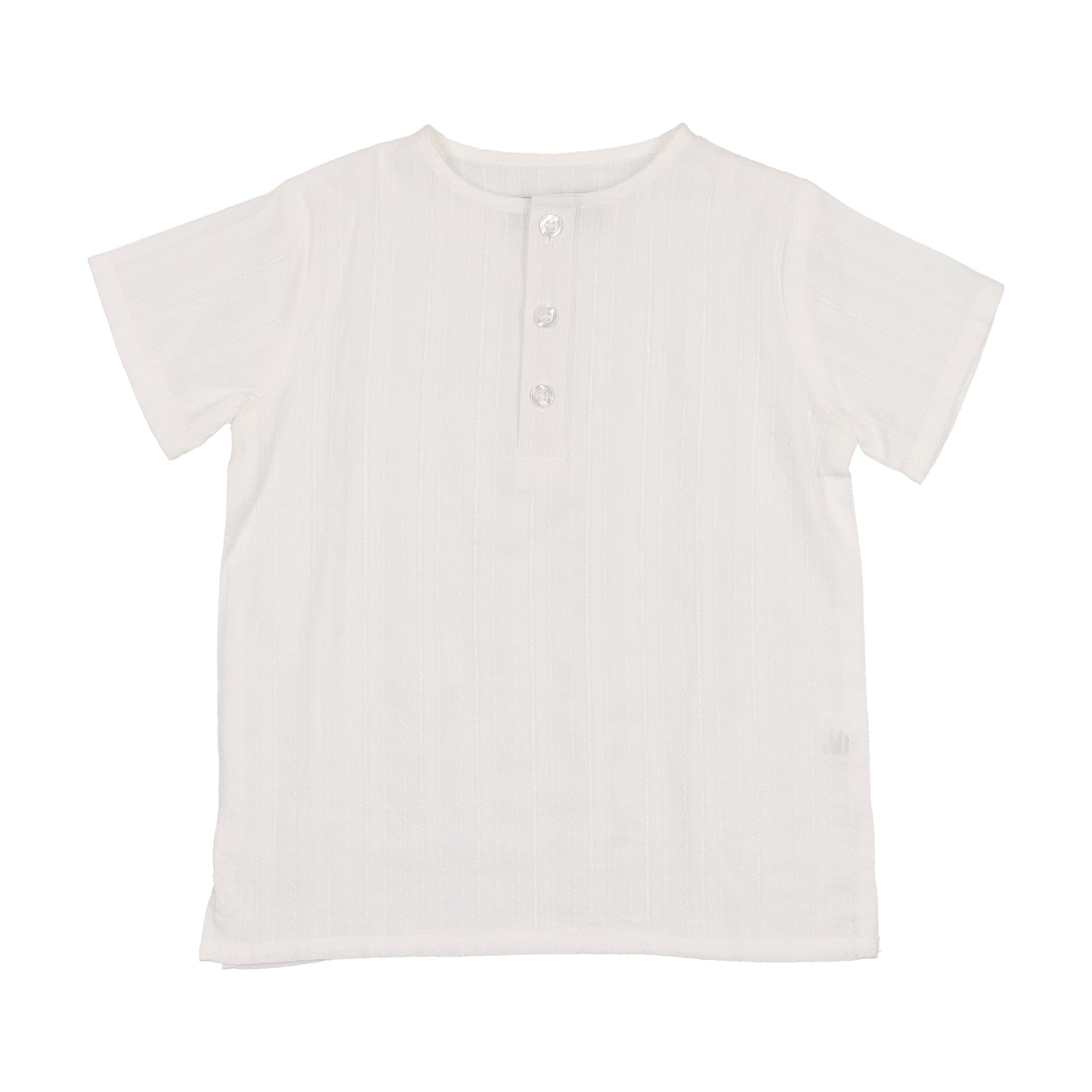 KIN & KIN WHITE BUTTON SS SHIRT