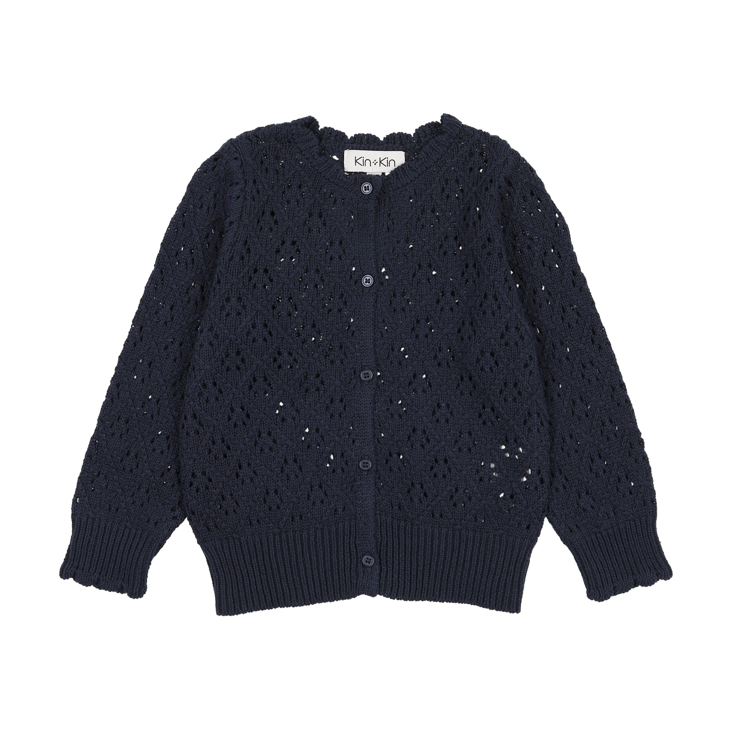 KIN & KIN NAVY KNIT CARDIGAN