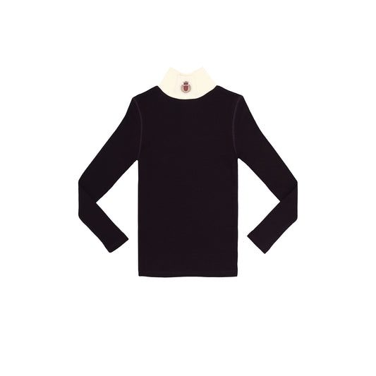 LITTLE PARNI PLUM LOGO TURTLENECK [FINAL SALE]