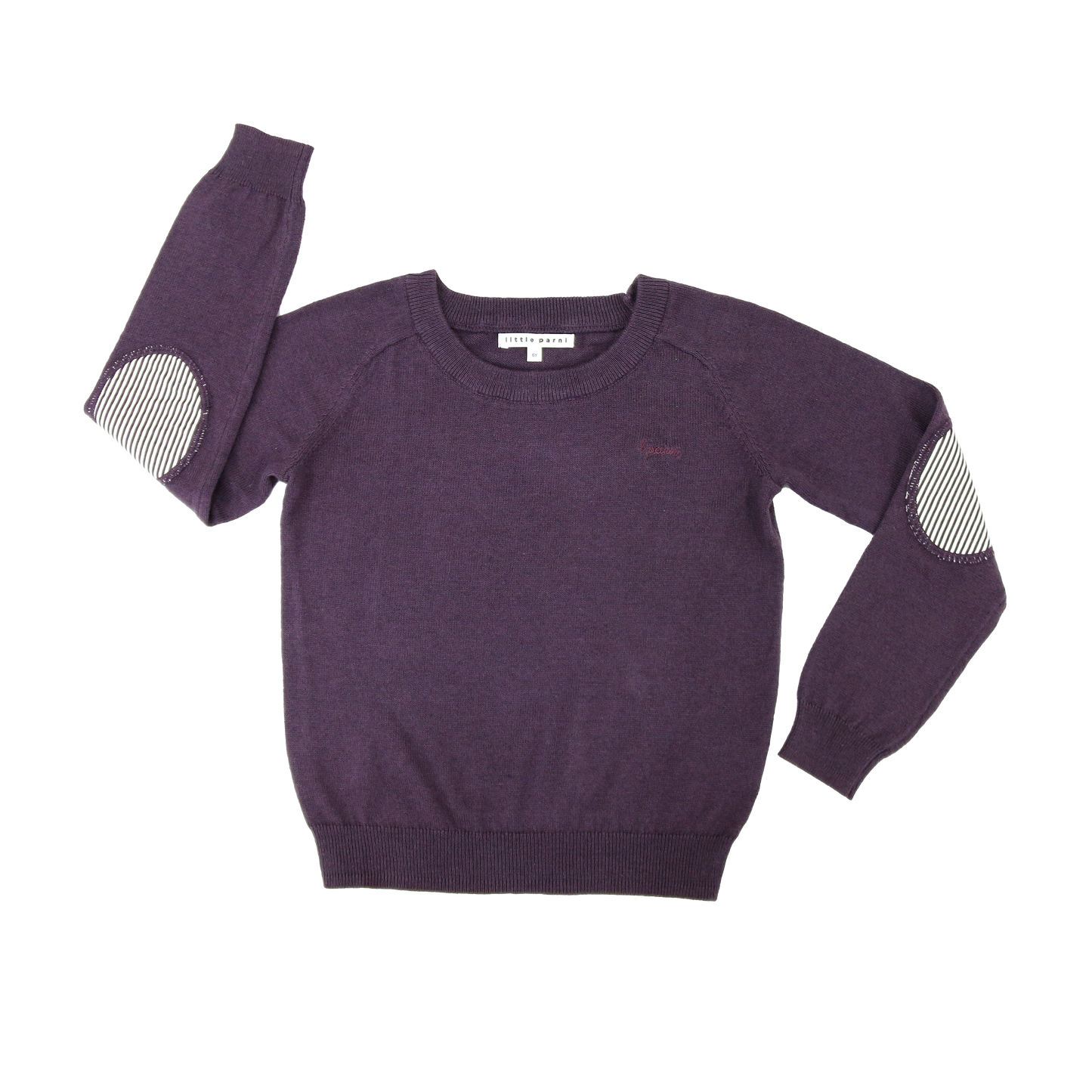 LITTLE PARNI PLUM KNIT SWEATER [FINAL SALE]