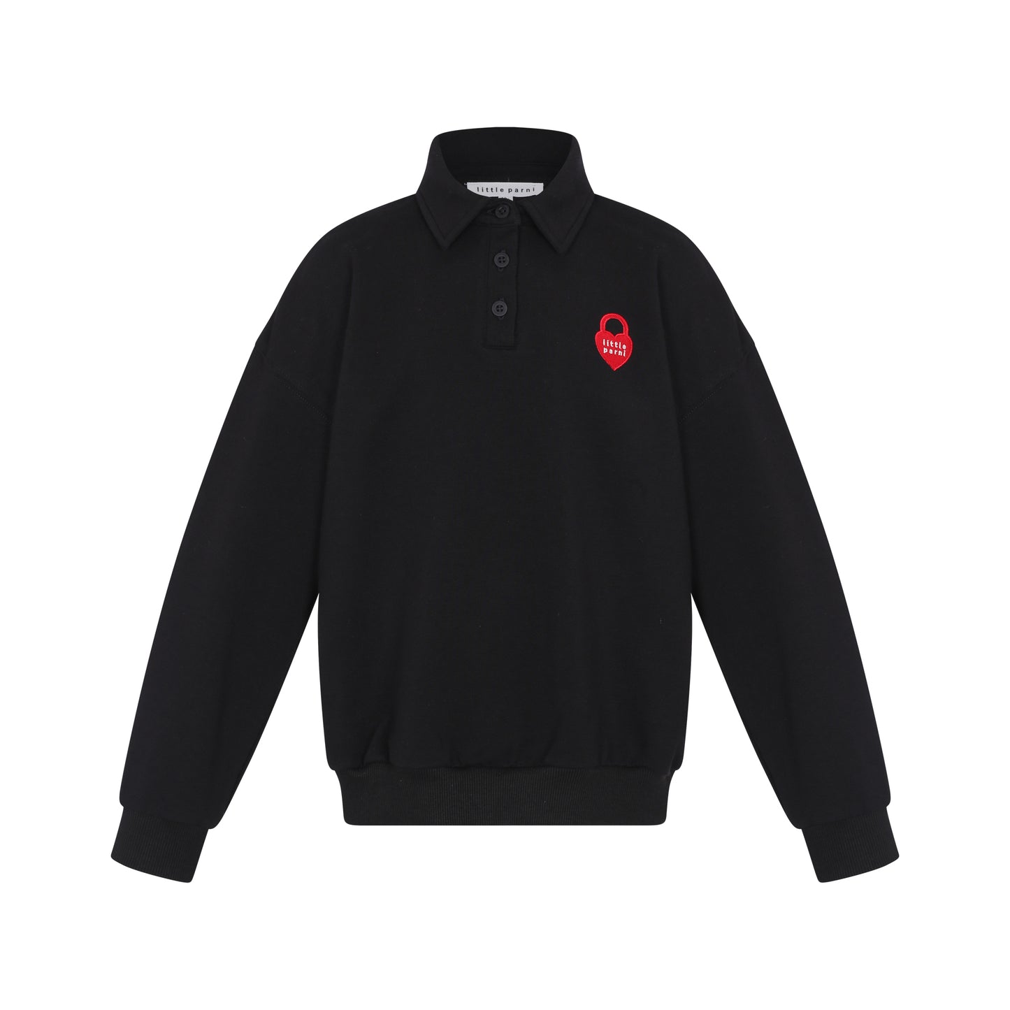 LITTLE PARNI BLACK COLLAR SWEATSHIRT [FINAL SALE]