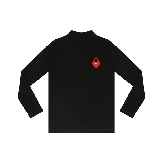 LITTLE PARNI BLACK HEART LOGO MOCK NECK [FINAL SALE]