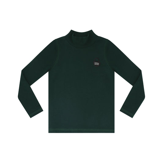 LITTLE PARNI GREEN HEART LOGO MOCK NECK [FINAL SALE]