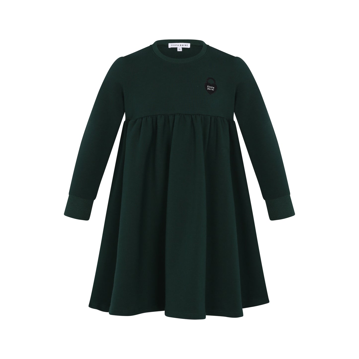 LITTLE PARNI GREEN WAISTED DRESS [FINAL SALE]