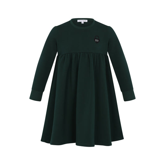 LITTLE PARNI GREEN WAISTED DRESS [FINAL SALE]