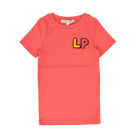 LITTLE PARNI PINK LOGO SS T-SHIRT