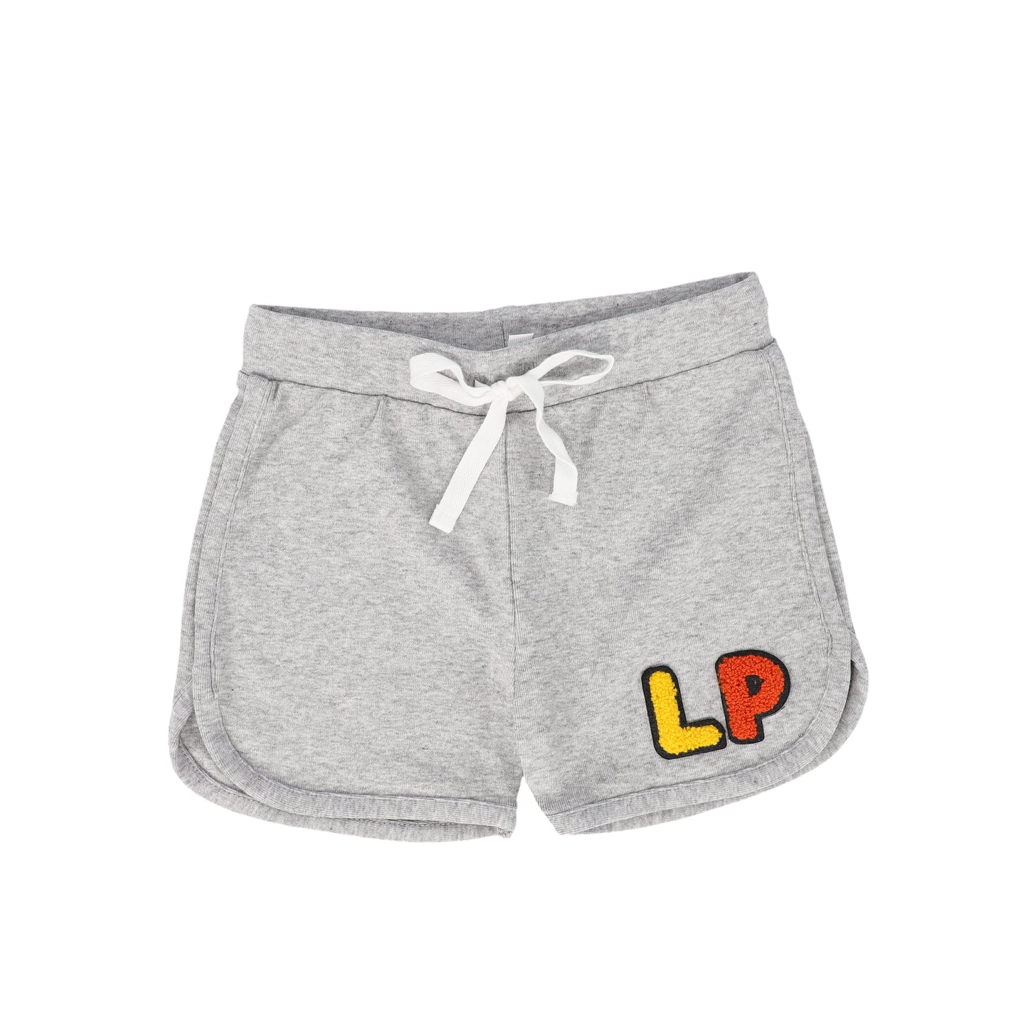 LITTLE PARNI GREY LOGO SHORTS