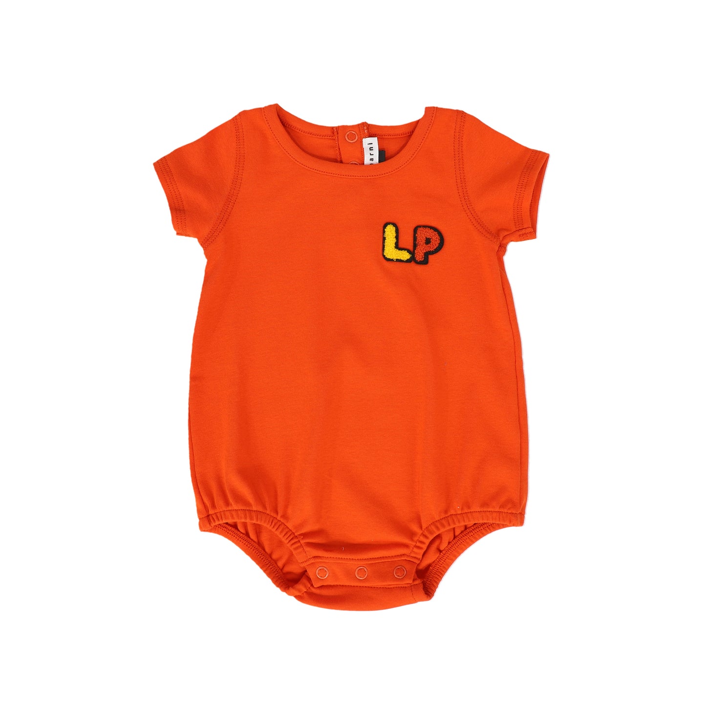 LITTLE PARNI ORANGE  LOGO ROMPER