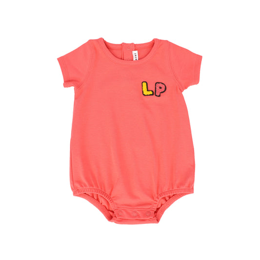 LITTLE PARNI PINK LOGO ROMPER