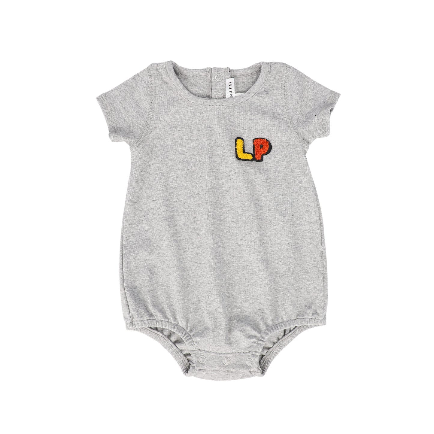 LITTLE PARNI GREY LOGO ROMPER