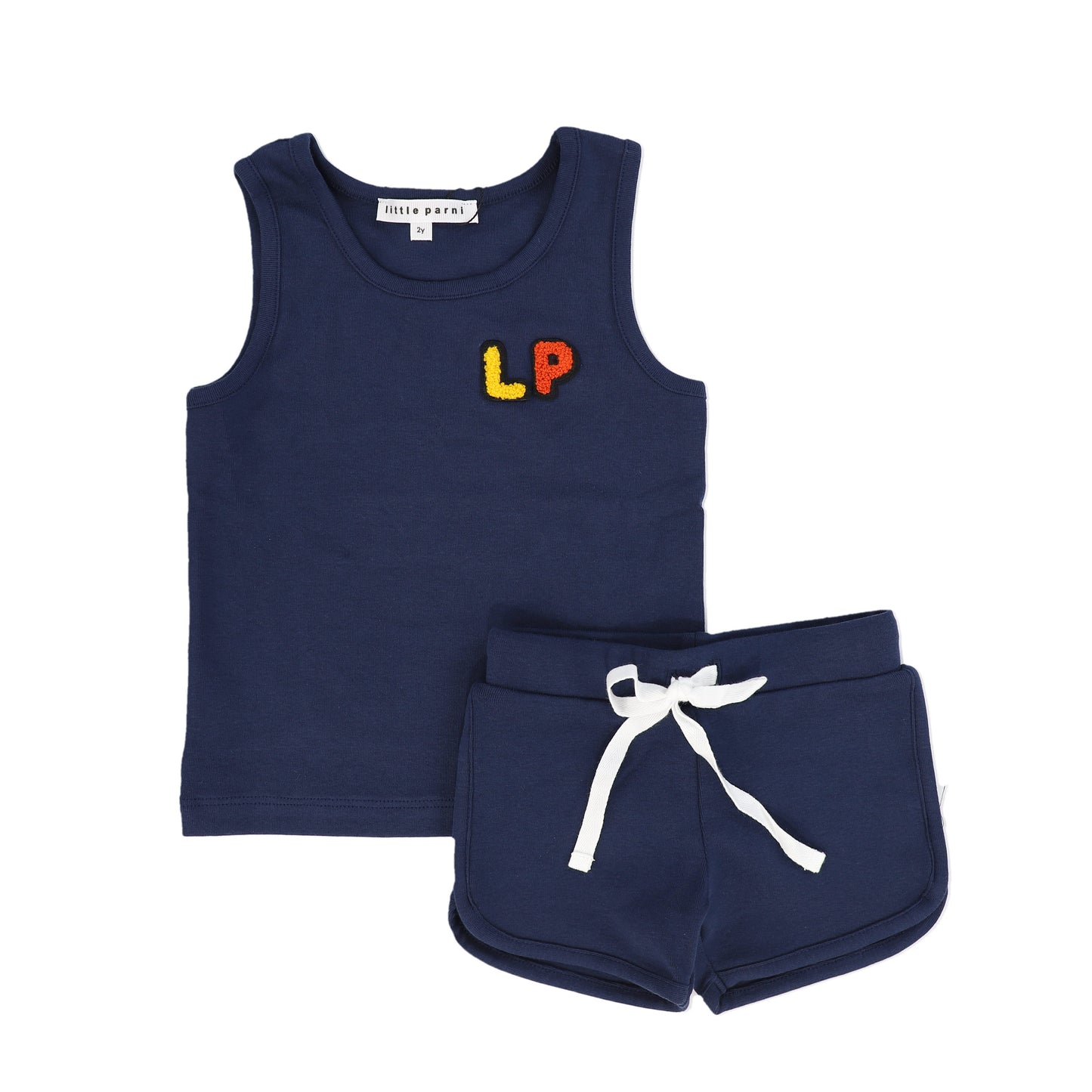 LITTLE PARNI NAVY LOGO TANK SET