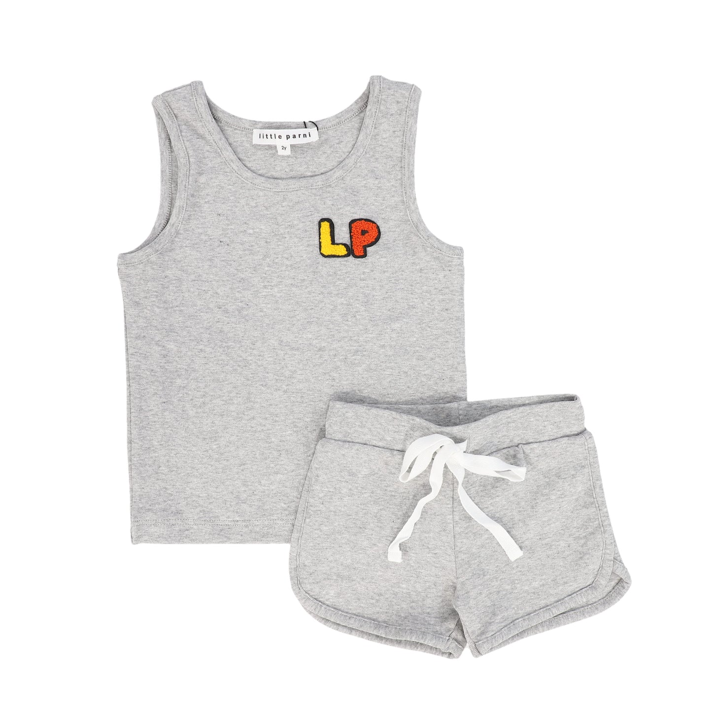 LITTLE PARNI GREY LOGO TANK SET