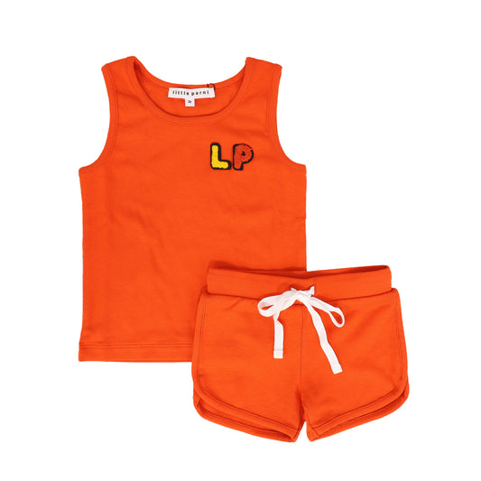 LITTLE PARNI ORANGE LOGO TANK SET