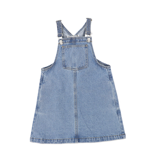 LITTLE PARNI BLUE DENIM POCKET JUMPER