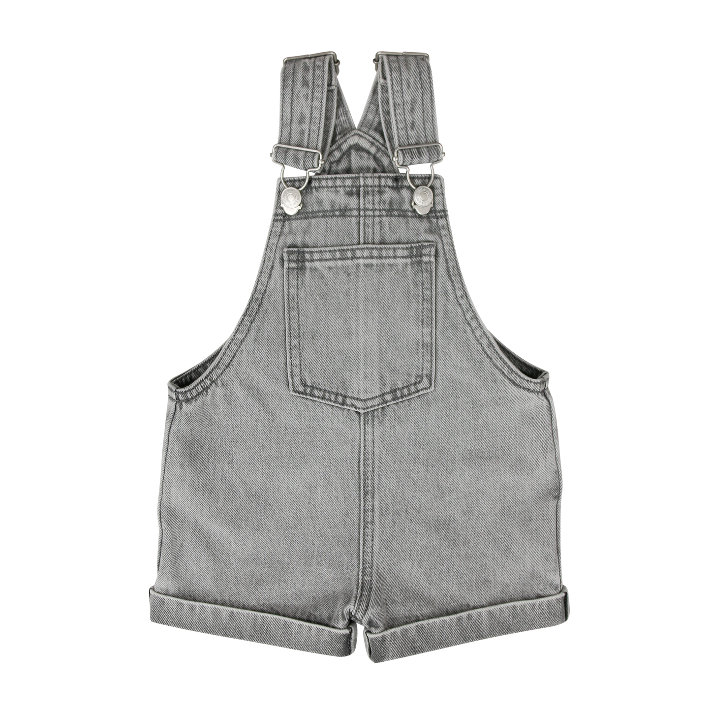 LITTLE PARNI GREY DENIM POCKET OVERALLS