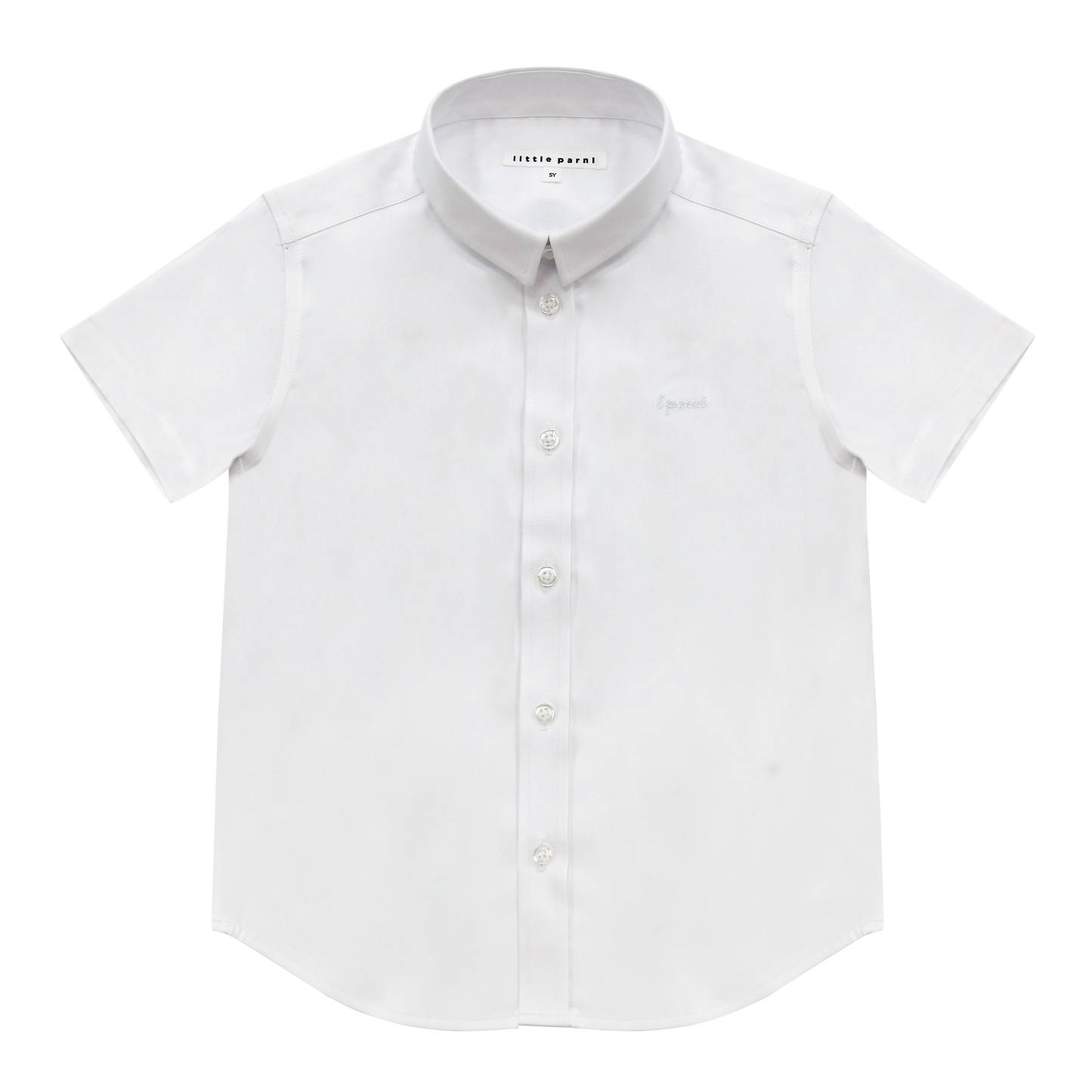 LITTLE PARNI WHITE/WHITE SS SHIRT