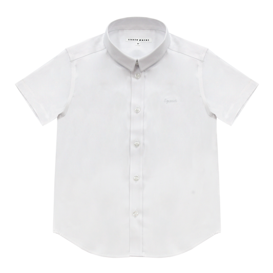 LITTLE PARNI WHITE/WHITE SS SHIRT