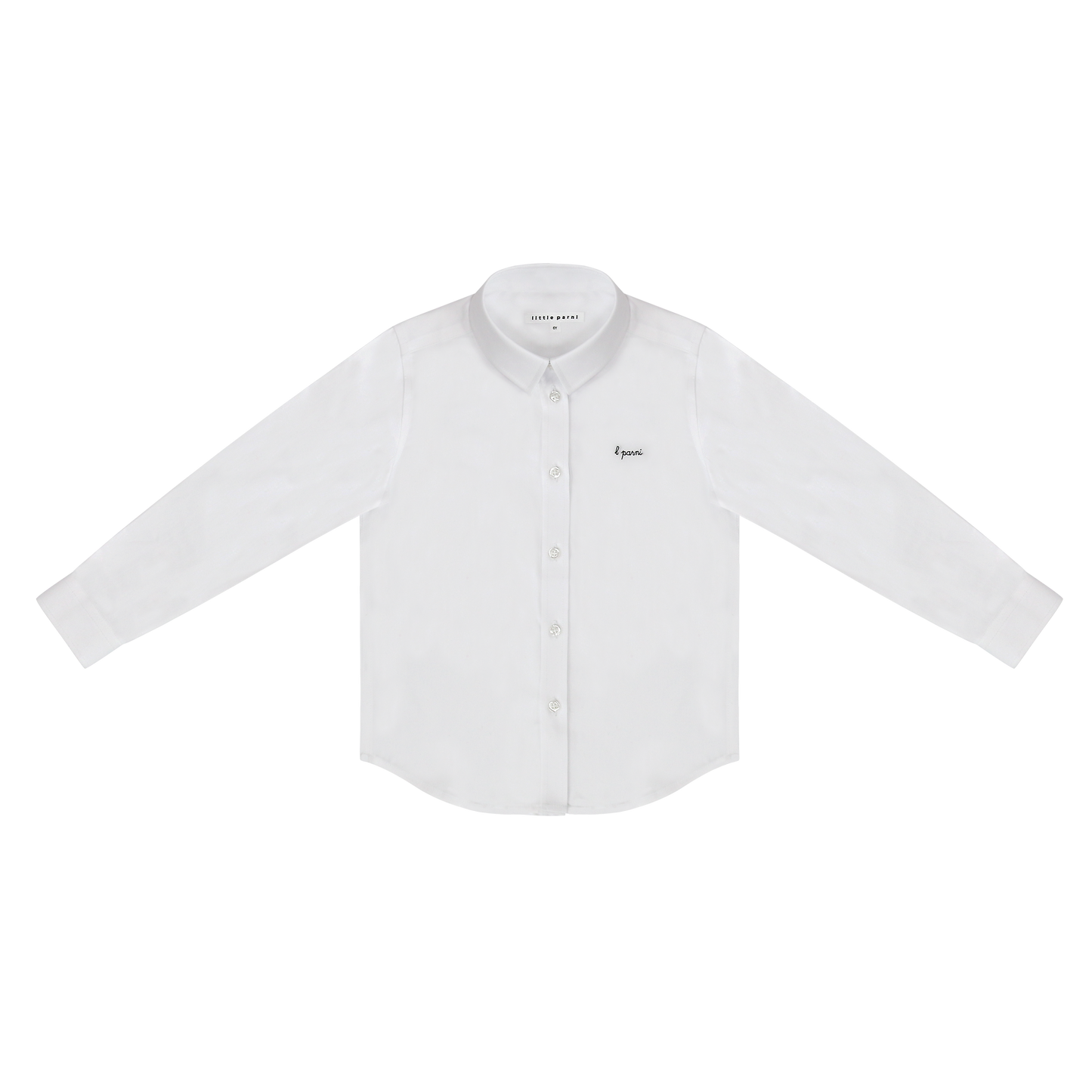 LITTLE PARNI WHITE/BLACK LS SHIRT