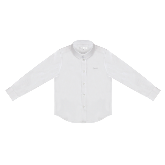 LITTLE PARNI WHITE/WHITE LS SHIRT