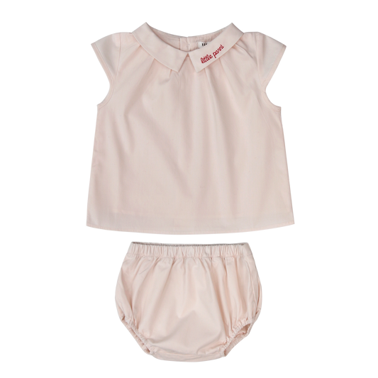 LITTLE PARNI PINK BLOOMER SET