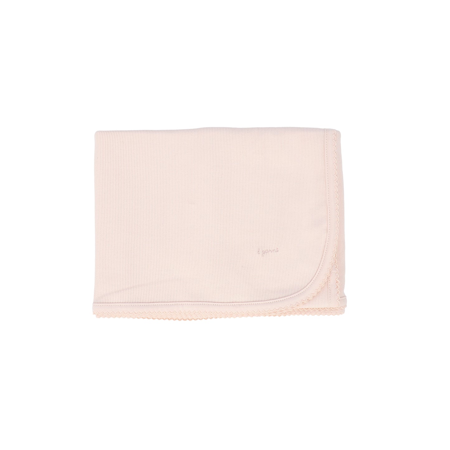 LITTLE PARNI PINK RIBBED BLANKET