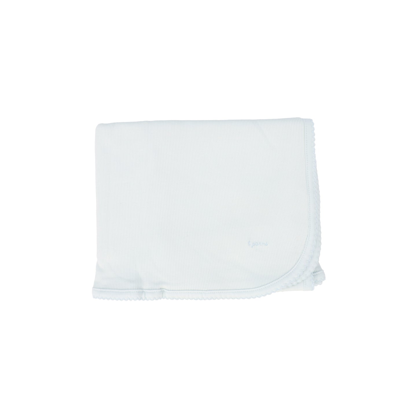 LITTLE PARNI BLUE RIBBED BLANKET