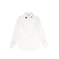 LITTLE PARNI WHITE LOGO COLLAR BLOUSE