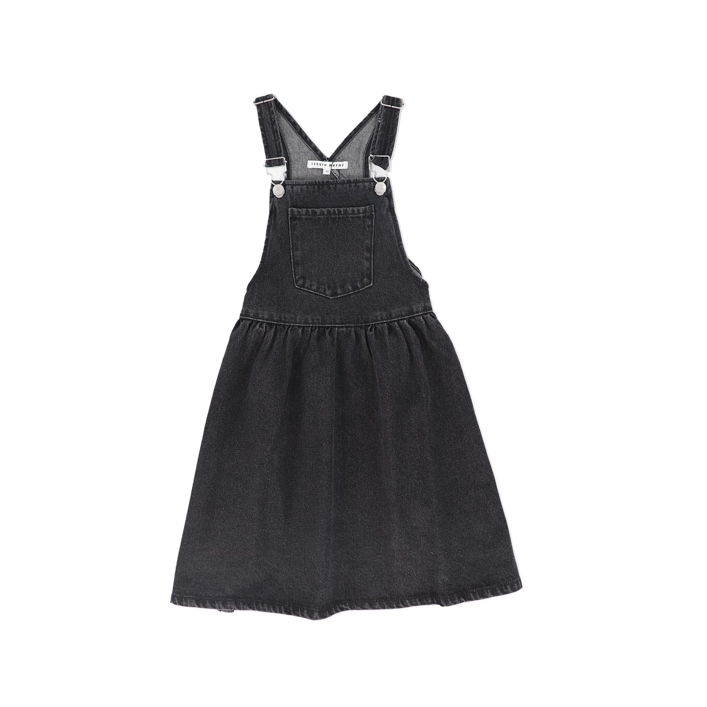 LITTLE PARNI BLACK DENIM POCKET JUMPER