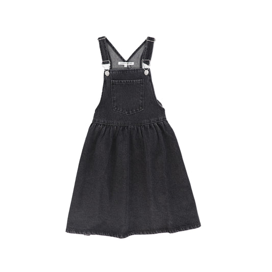 LITTLE PARNI BLACK DENIM POCKET JUMPER