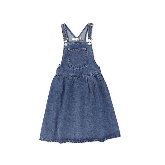 LITTLE PARNI BLUE DENIM POCKET JUMPER