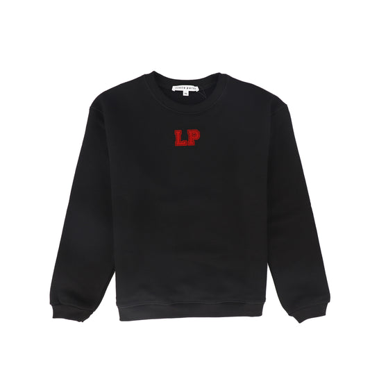 LITTLE PARNI BLACK LOGO SWEATSHIRT