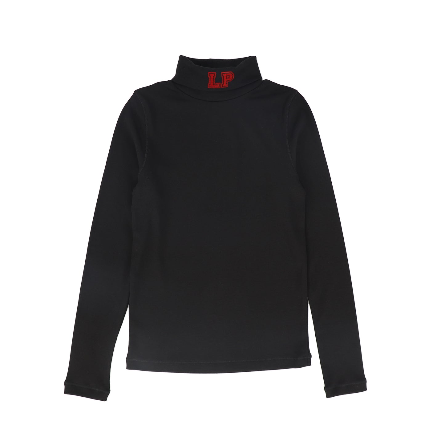 LITTLE PARNI BLACK LOGO MOCKNECK