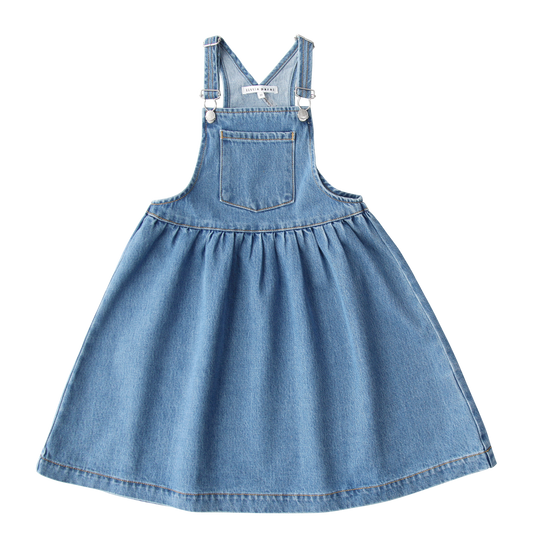 LITTLE PARNI BLUE DENIM POCKET JUMPER