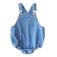 LITTLE PARNI BLUE DENIM POCKET ROMPER