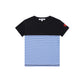 LITTLE PARNI ROYAL BLUE STRIPE T-SHIRT