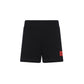 LITTLE PARNI BLACK LOGO SHORTS