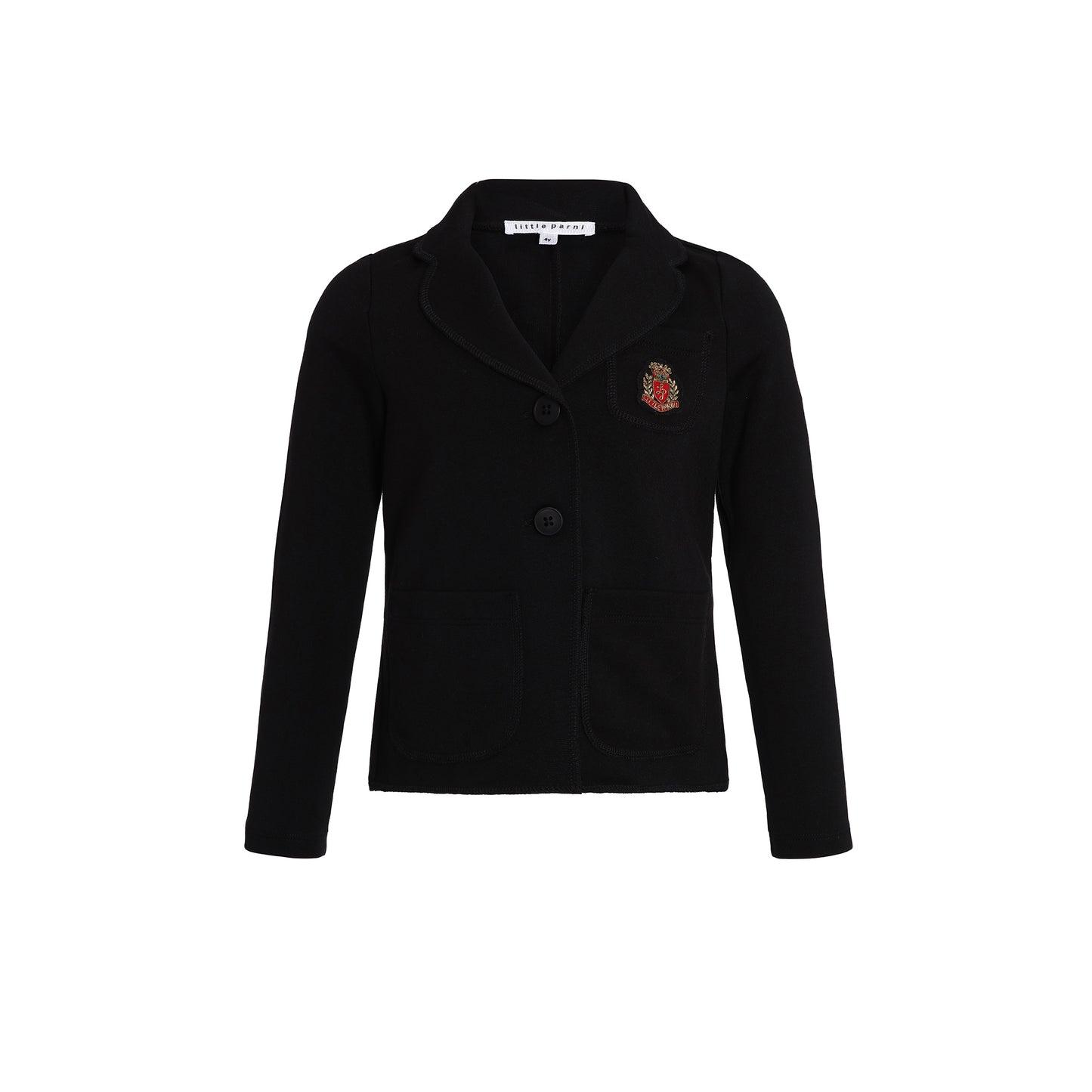 LITTLE PARNI BLACK LOGO BLAZER [FINAL SALE]