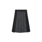 LITTLE PARNI BLACK/GREY TWO TONE PLEATED SKIRT