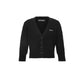 LITTLE PARNI BLACK BUTTON CARDIGAN