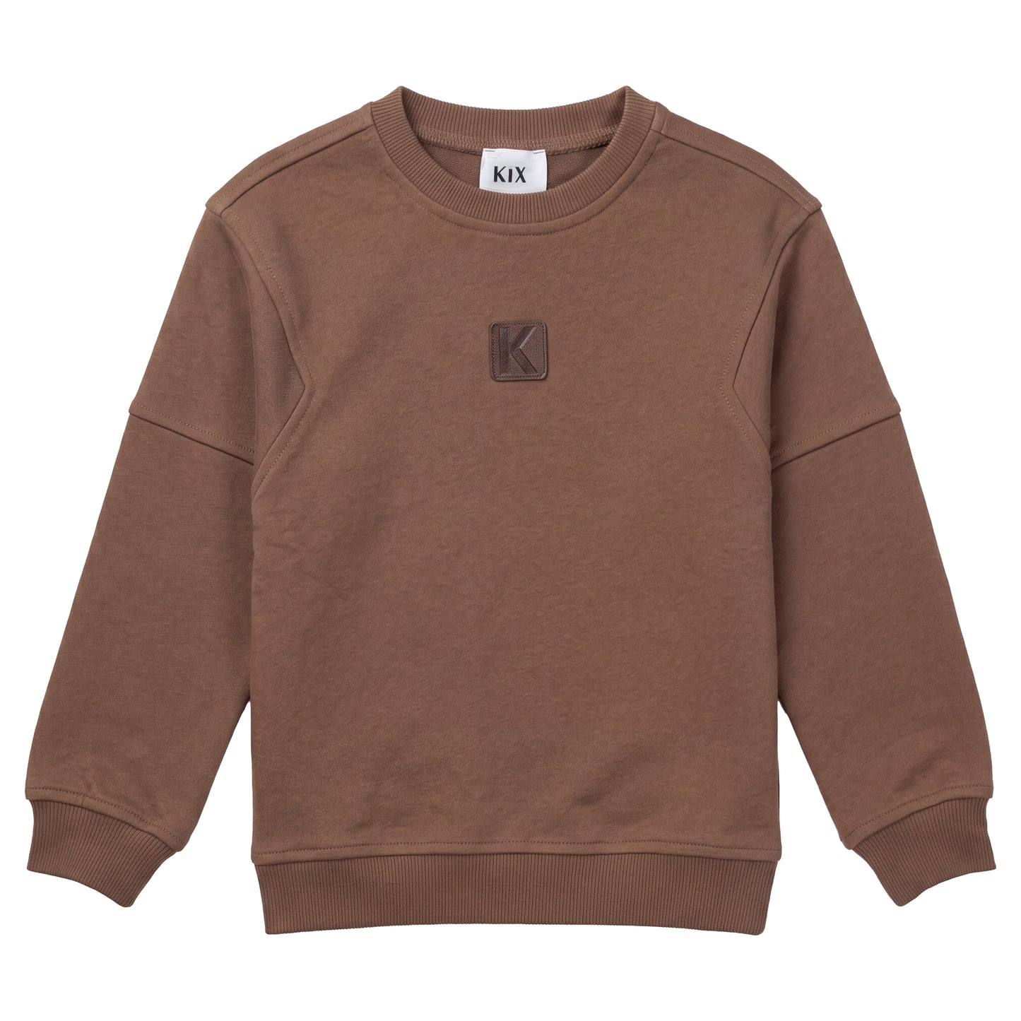 KIX CHOCOLATE BROWN DROP SHOULDER SWEATSHIRT