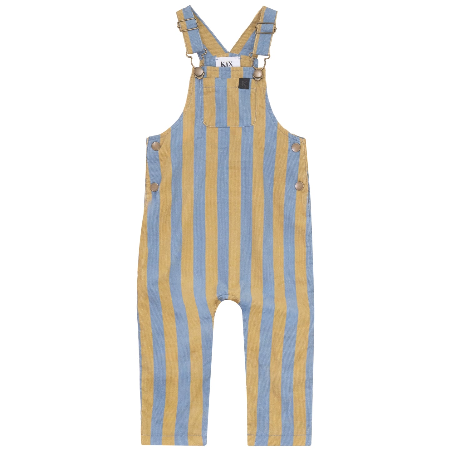 KIX BLUE/YELLOW STRIPED ROMPER