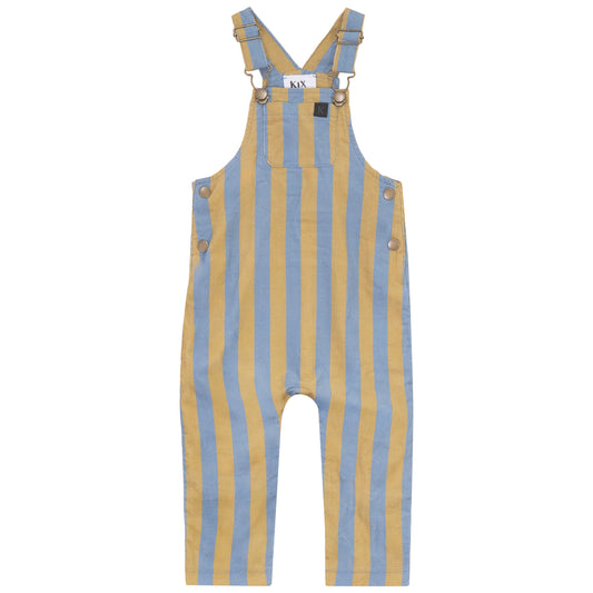 KIX BLUE/YELLOW STRIPED ROMPER
