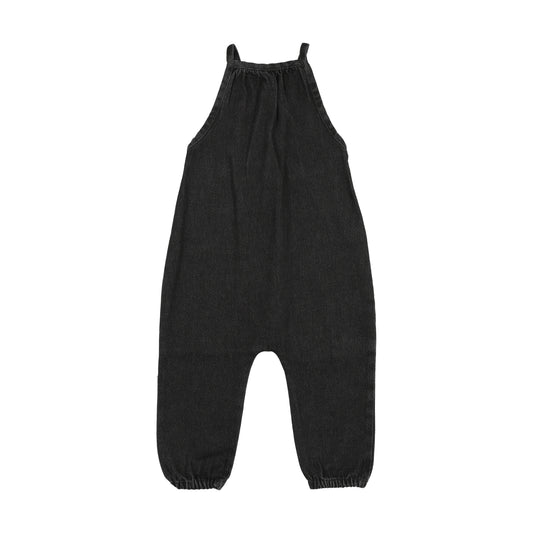 KIN & KIN BLACK BUBBLE OVERALLS