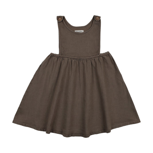 KIN & KIN CHESTNUT PINAFORE JUMPER