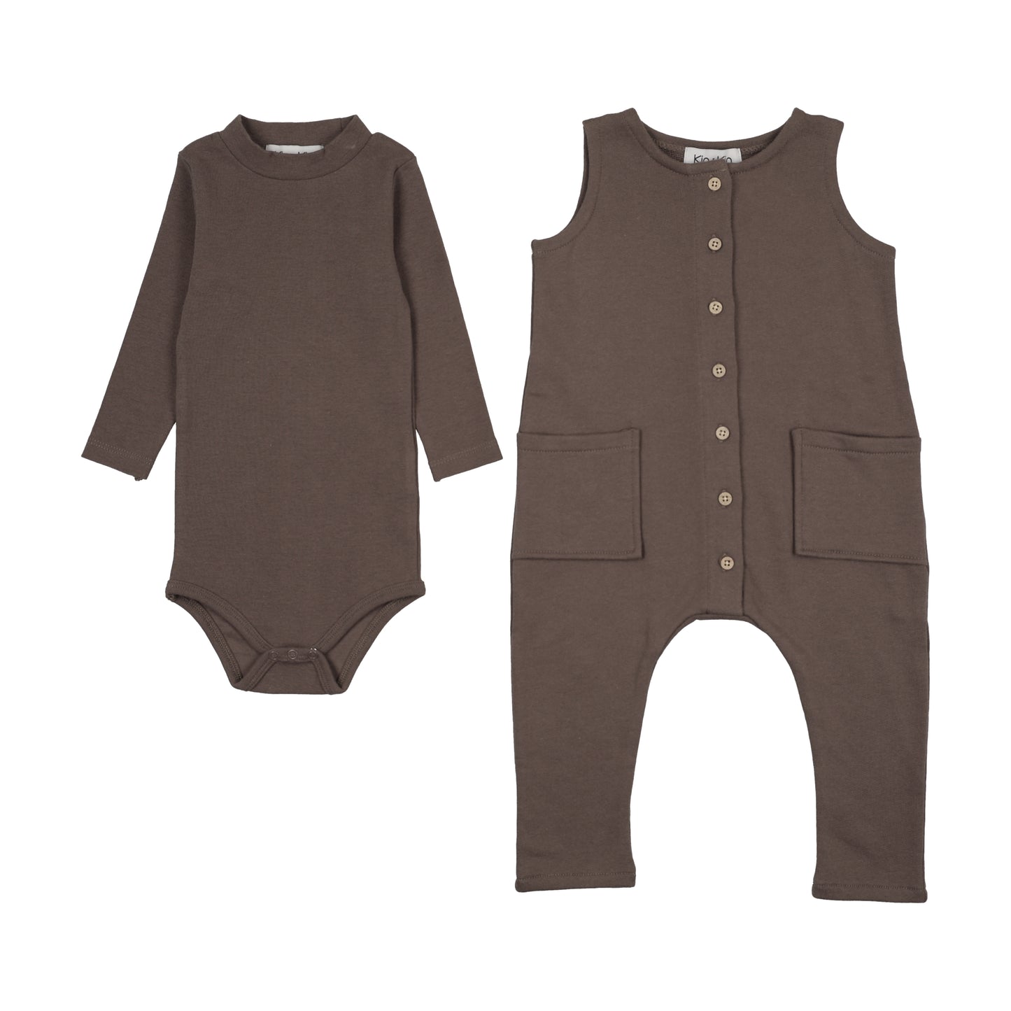 KIN & KIN CHESTNUT OVERALL SET