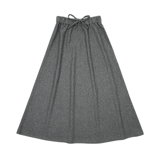 KIN & KIN GREY WOOL MAXI SKIRT
