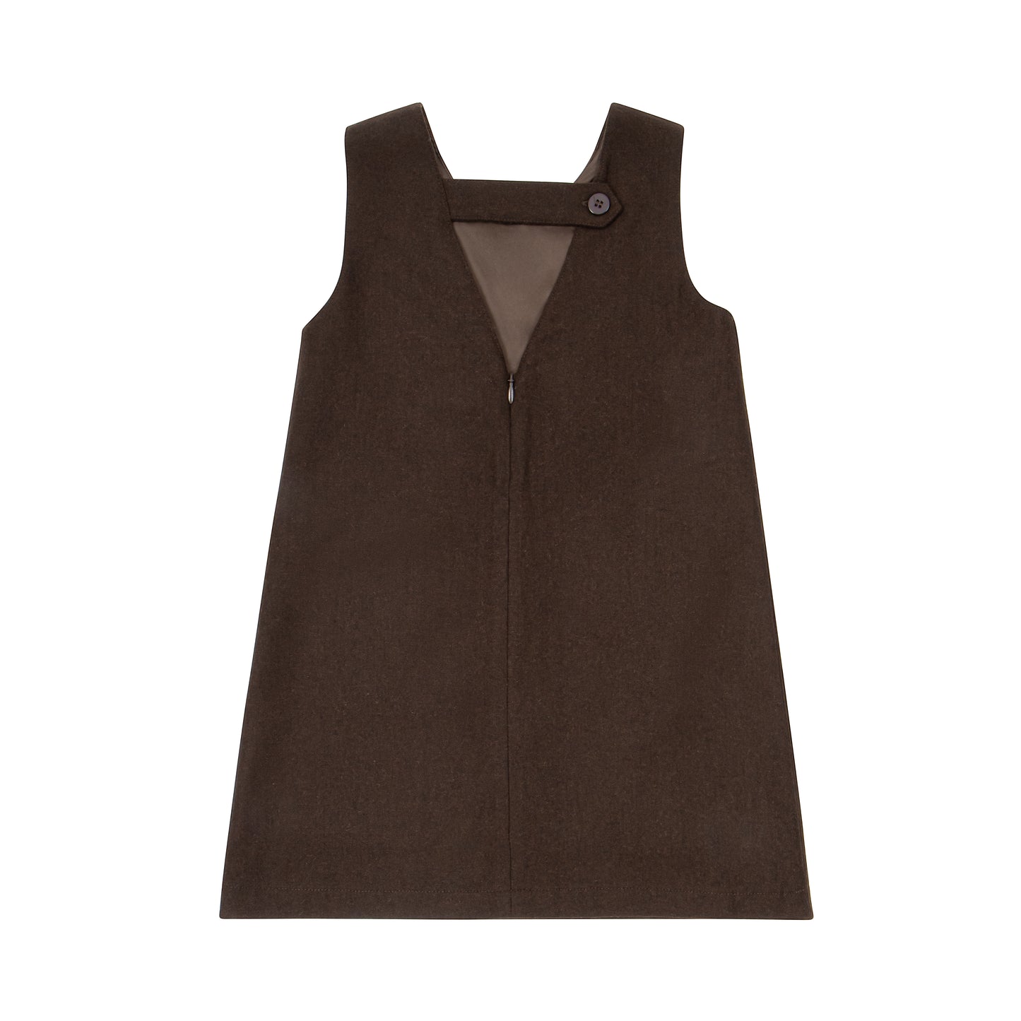 KIN & KIN BROWN WOOL POCKET JUMPER