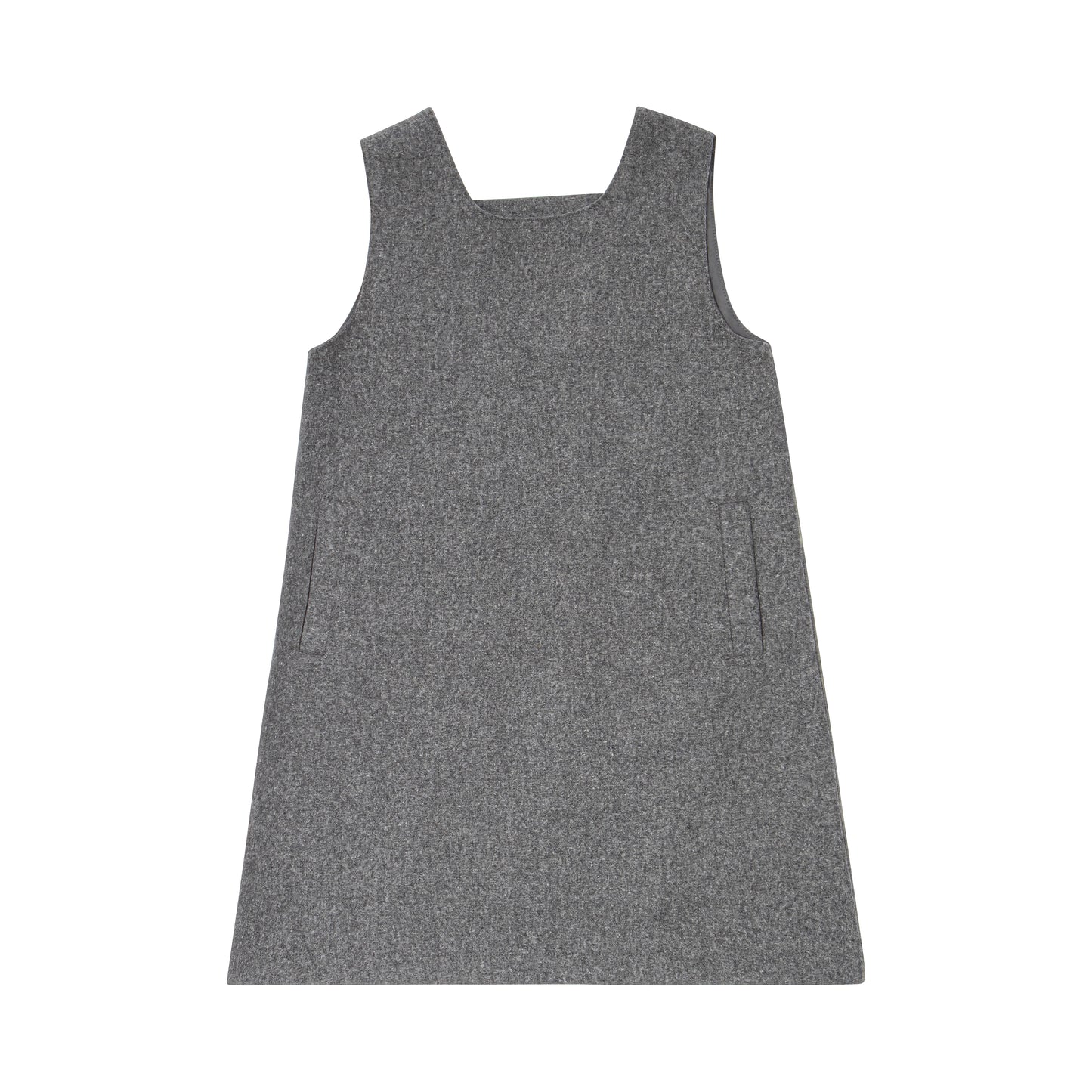 KIN & KIN GREY WOOL POCKET JUMPER