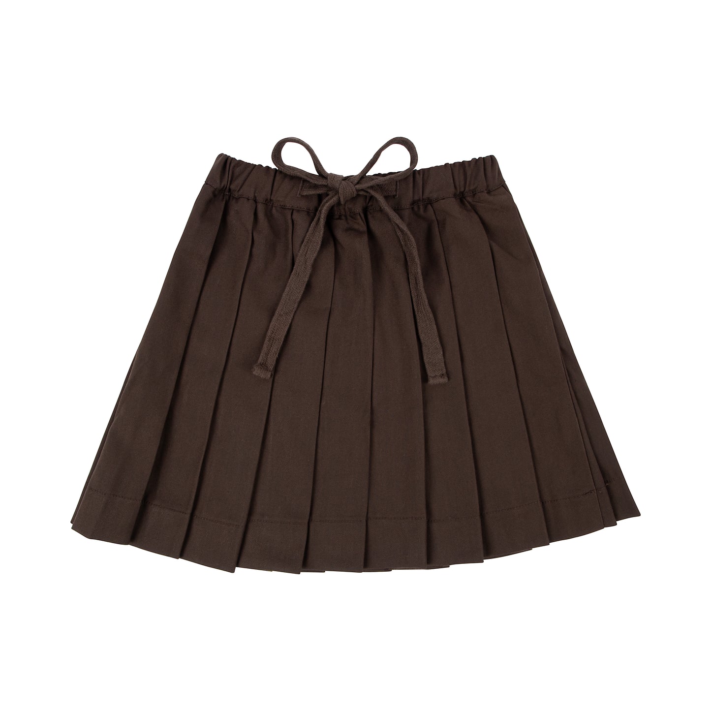KIN & KIN BROWN PLEATED SKIRT